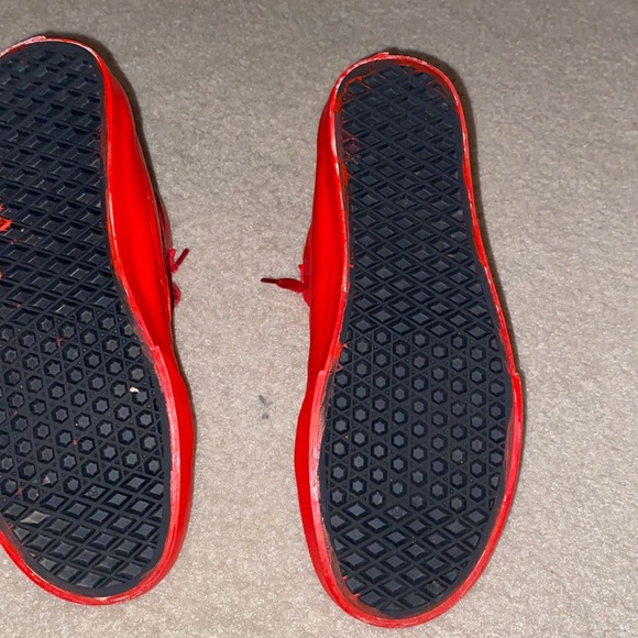 Vans old skool- triple red custom Mens 8.5 - Picture 4 of 5